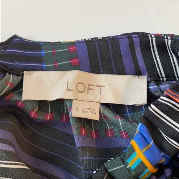 Loft trendy tie Tank top multicolored S - Picture 5 of 6